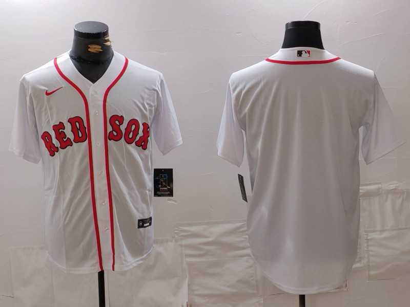 Mens Boston Red Sox Blank White Cool Base Stitched Jersey